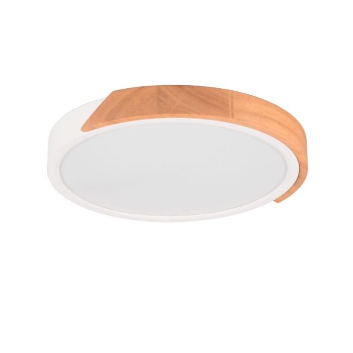 White flush ceiling light modern, Nevil, 20W, 3000K LED, 3-step dimmable