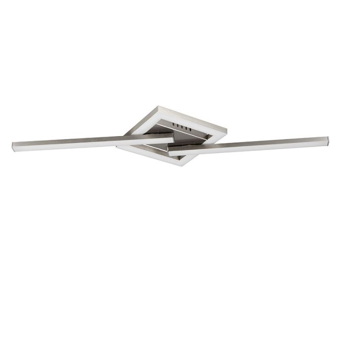 Nickel ceiling light design, Mahad, 17W, 3000K LED