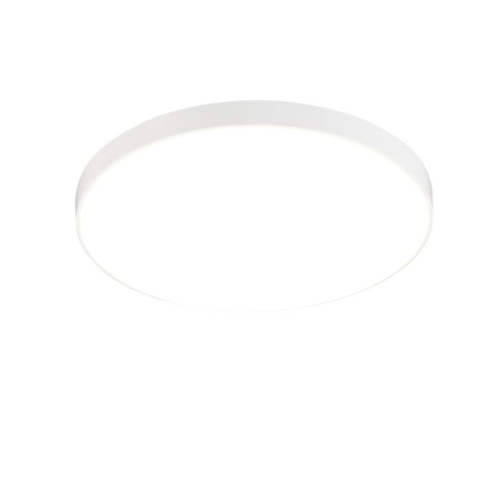 White flush ceiling light plastic, Sharde, 18W, 4000K LED, IP44