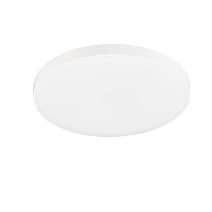 White flush ceiling light plastic, Sharde, 18W, 4000K LED, IP44