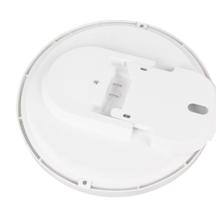 Black flush ceiling light plastic, Sharde, 18W, 4000K LED, IP44