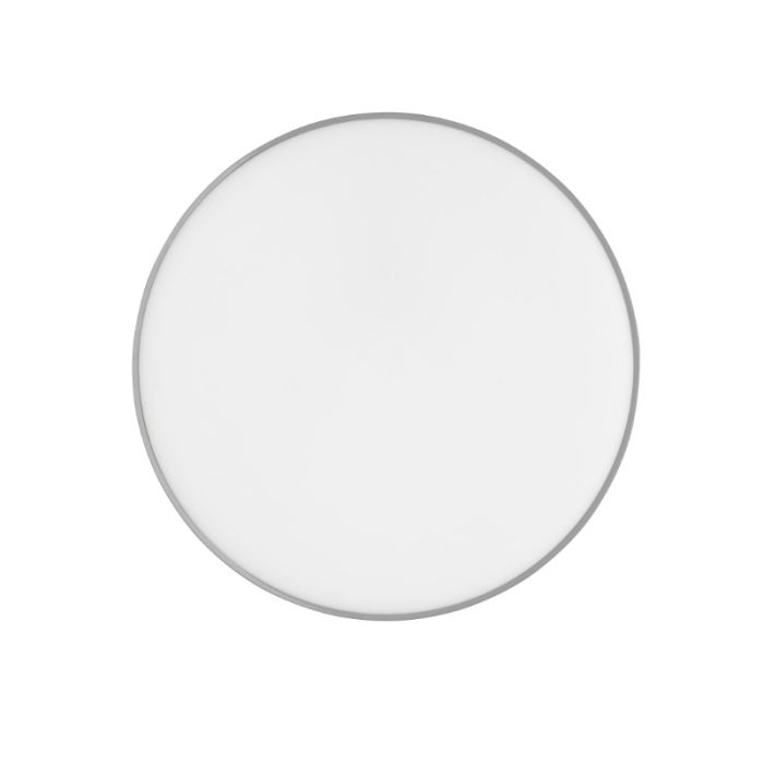 Grey flush ceiling light plastic, Sharde, 18W, 4000K LED, IP44