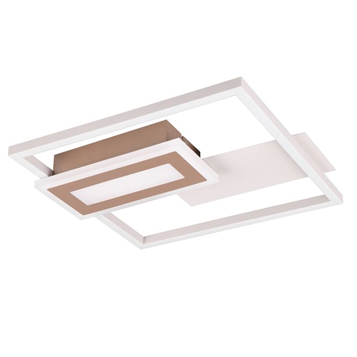 Grey flush ceiling light design, Shun, 22W, 3000K LED