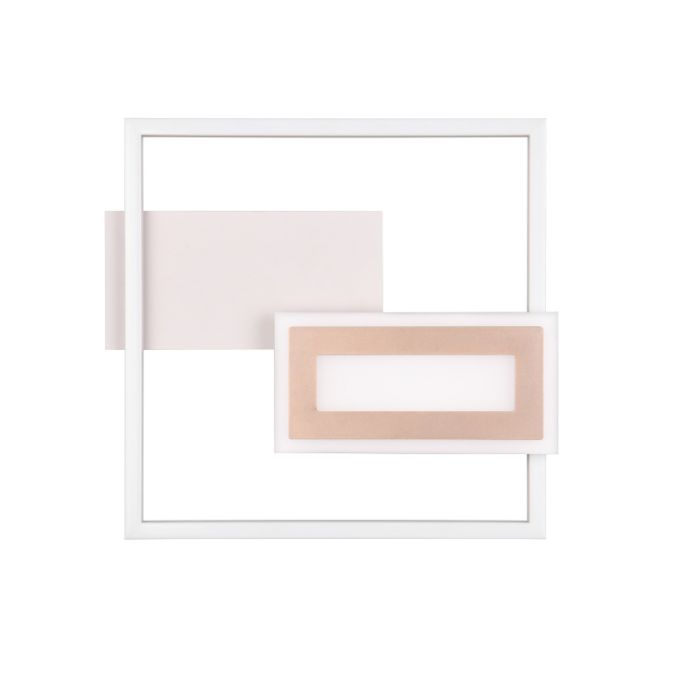 Grey flush ceiling light design, Shun, 22W, 3000K LED