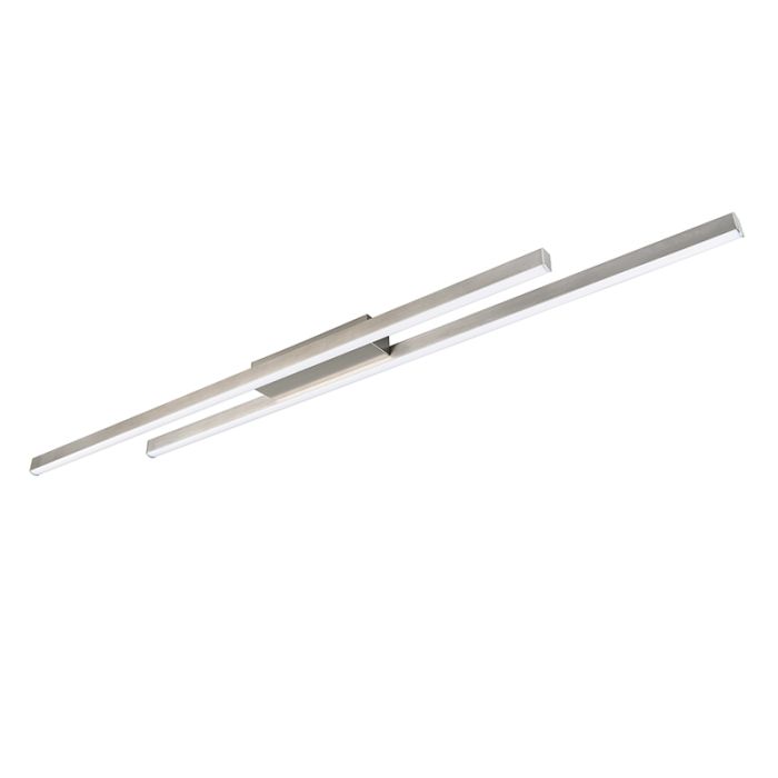 Nickel flush ceiling light modern, Sangeeta, 22W, 3000K LED
