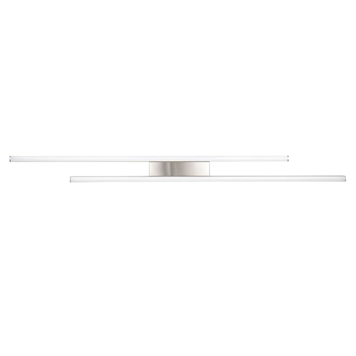 Nickel flush ceiling light modern, Sangeeta, 22W, 3000K LED