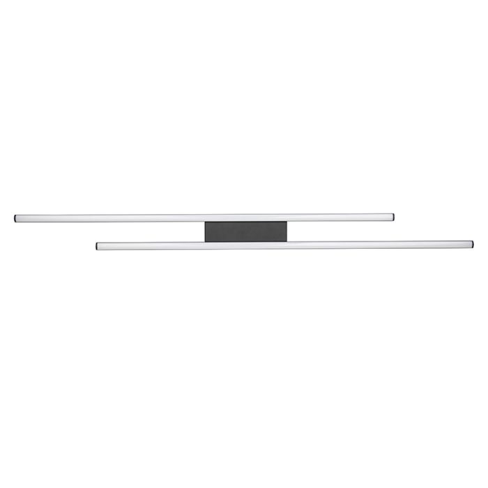 Black flush ceiling light modern, Sangeeta, 22W, 3000K LED