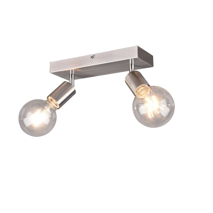 Nickel ceiling spotlight modern, Odin, with switch