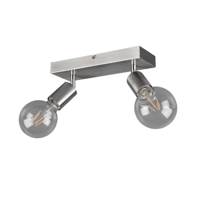 Nickel ceiling spotlight modern, Odin, with switch