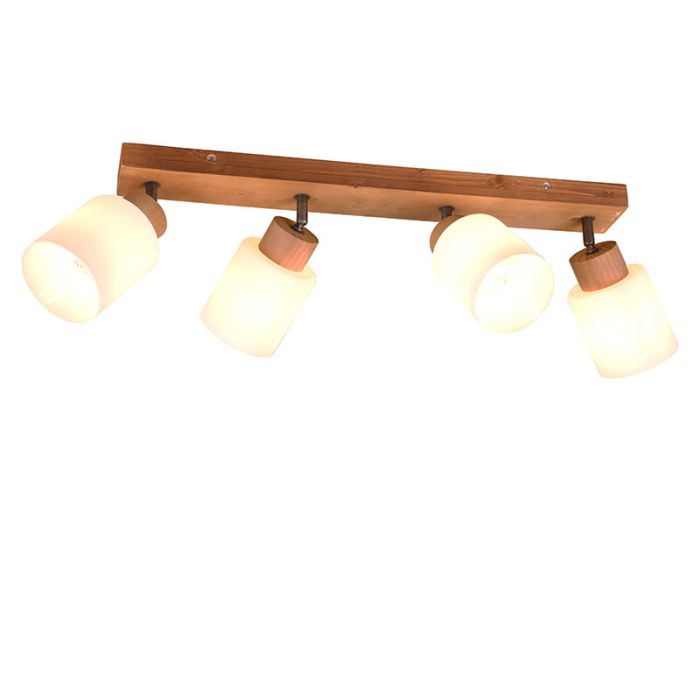 Wood ceiling spotlight brown, Myron