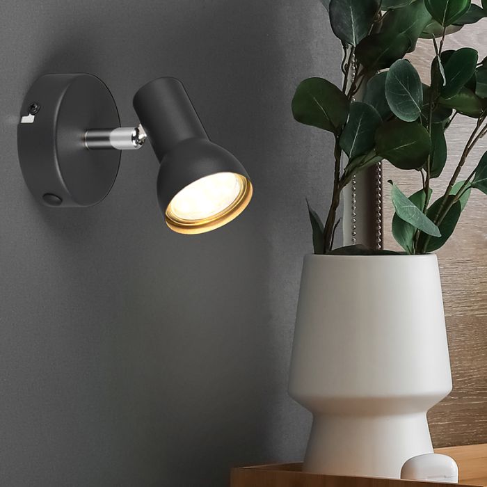 Black wall spotlight modern, Sabrin