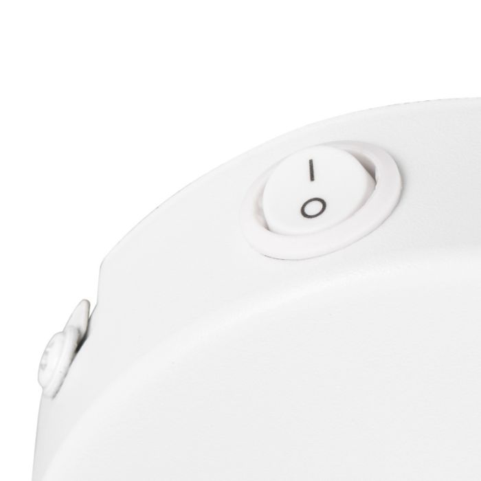 White wall spotlight modern, Riette, with switch