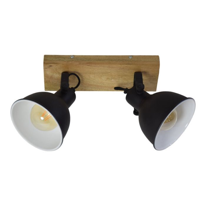 Industrial ceiling spotlight black, Karuna