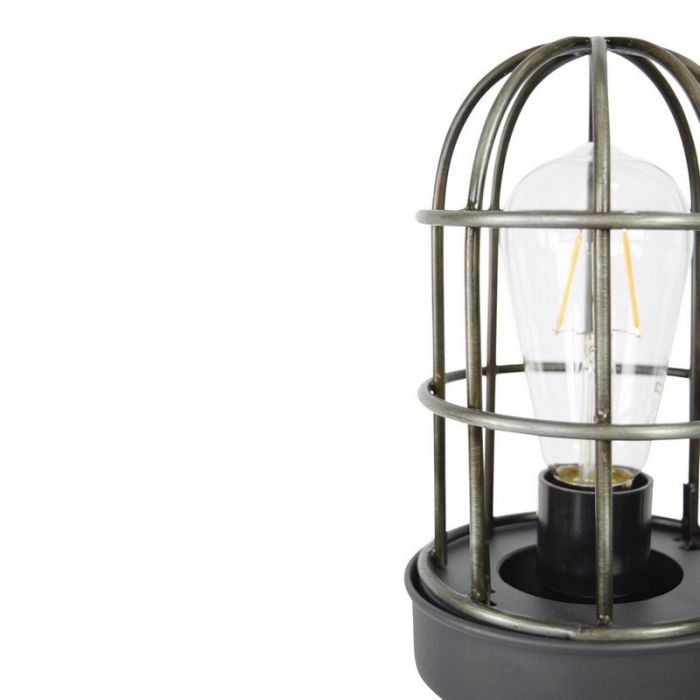 Industrial floor lamp black, Nova, with switch