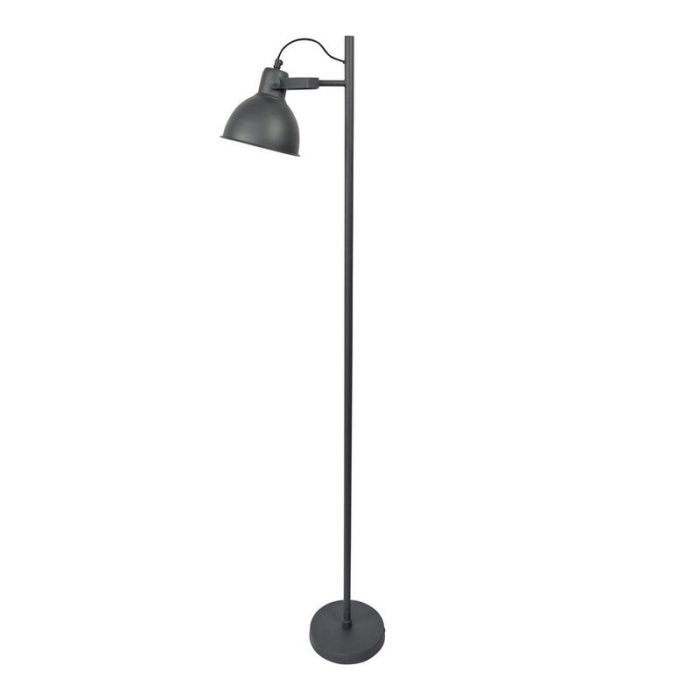 Industrial floor lamp black, Belga, with switch