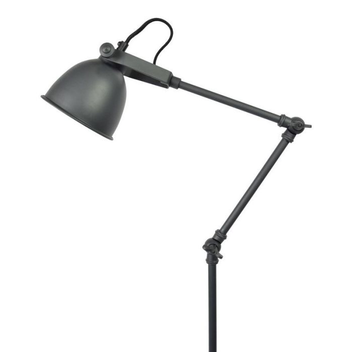 Industrial floor lamp black, Melco, with switch