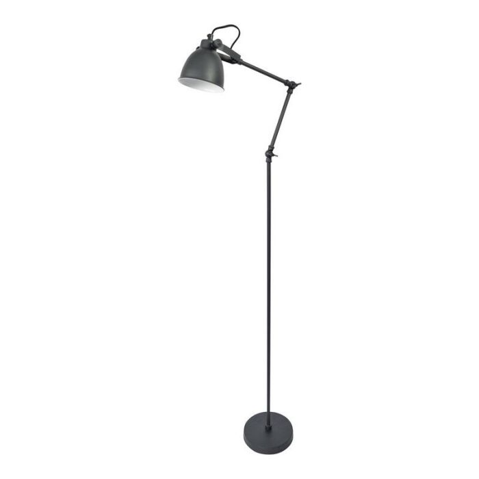 Industrial floor lamp black, Melco, with switch