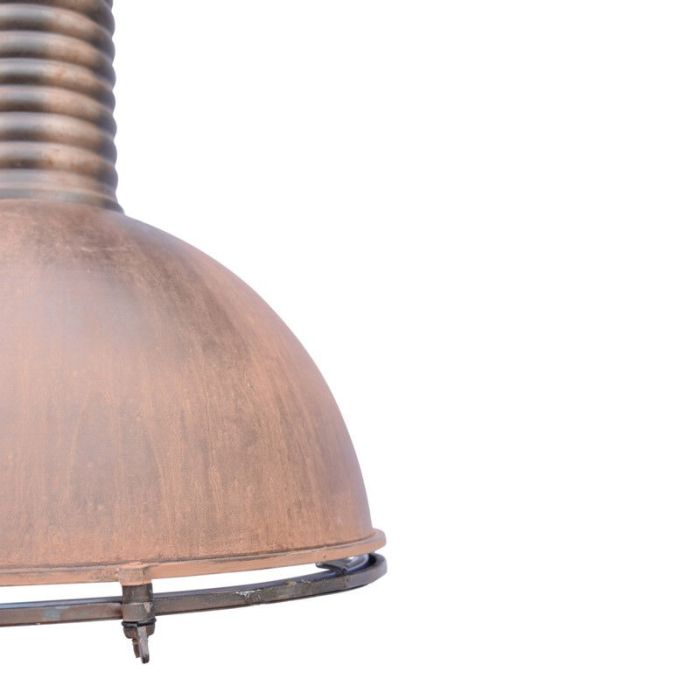 Industrial dining table hanging lamp rust coloured, Descon