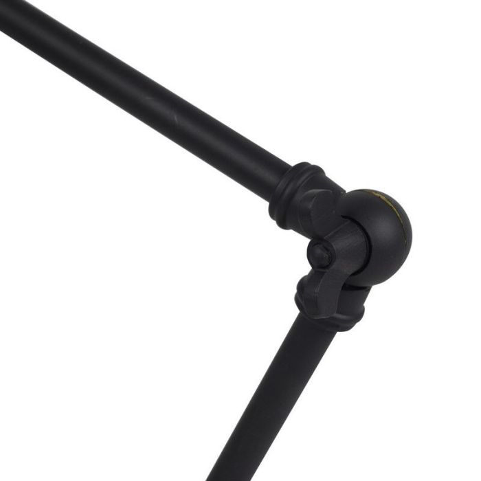 Industrial table lamp black, Ferdy, with switch
