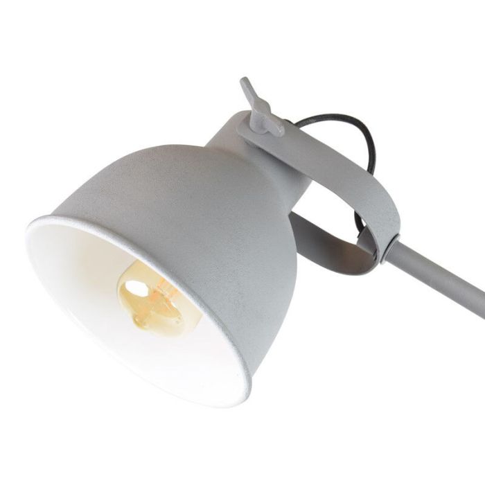 Industrial floor lamp grey, Redon, with switch