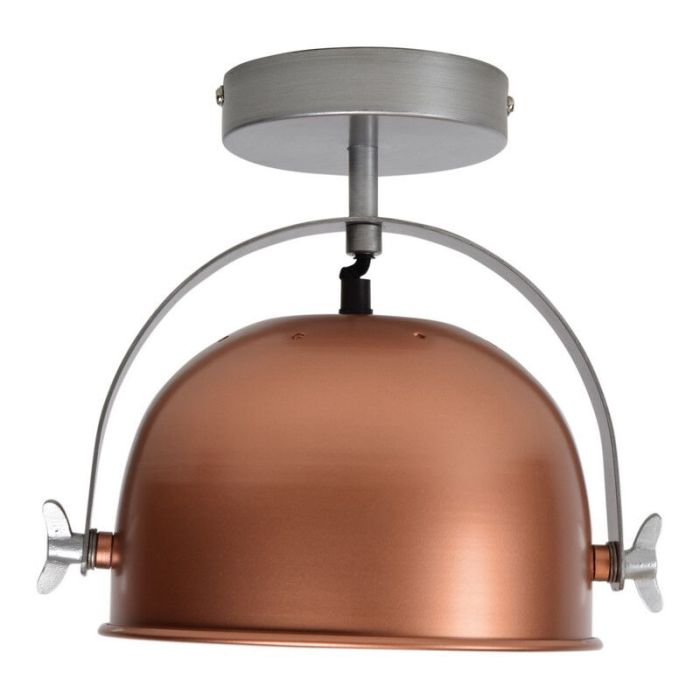 Industrial flush ceiling light copper, Felin