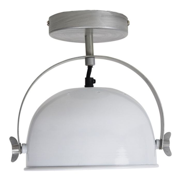 Industrial flush ceiling light white, Felino