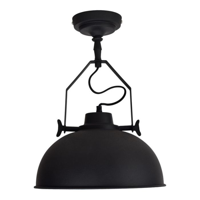 Industrial flush ceiling light black, Fellen