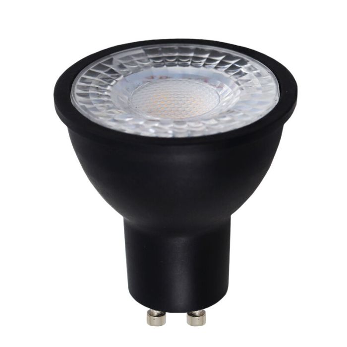 5-pack Black GU10 LED spot Antonie, 3 Watt, 2700K (Warm white)