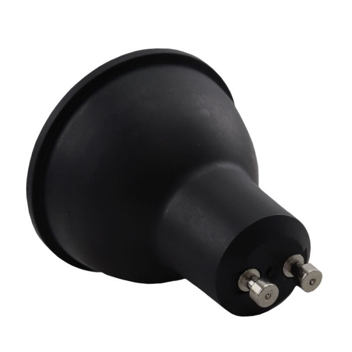 5-pack Black GU10 LED spot Antonie, 3 Watt, 2700K (Warm white)