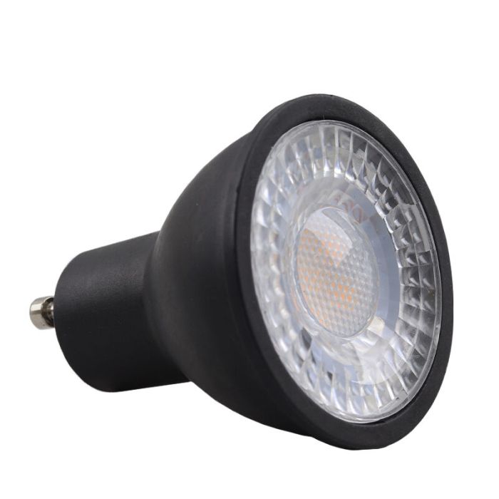 20-pack Dimmable Black GU10 LED spot Antonie, 5 Watt, 2700K (Warm white)