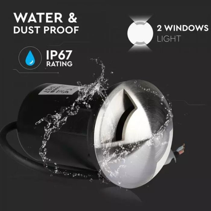 Modern ground light silver, Marcus, IP67