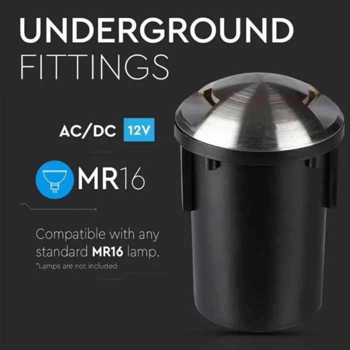Modern ground light silver, Marcus, IP67