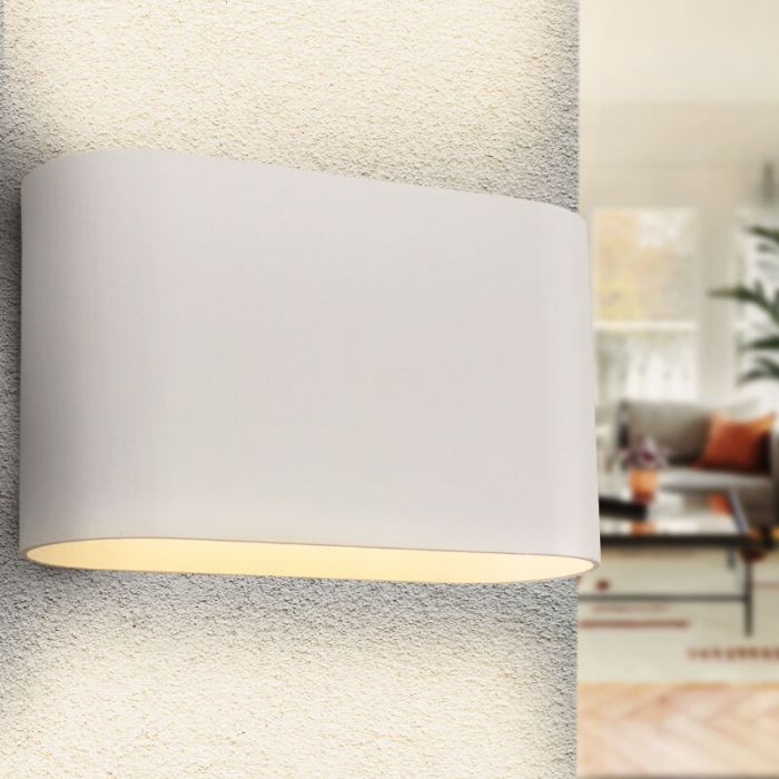 Modern up down wall light white, Rodigo