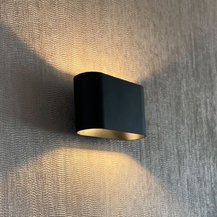 Modern up down wall light black, Rodigo