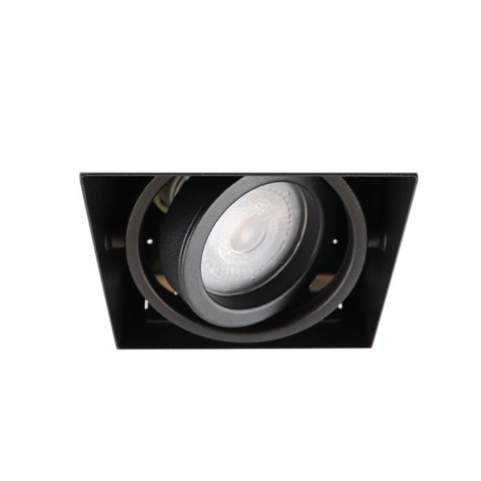 Modern trimless recessed downlight black, Joost