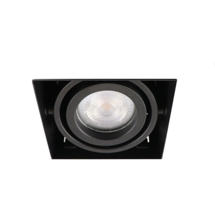 Modern trimless recessed downlight black, Joost