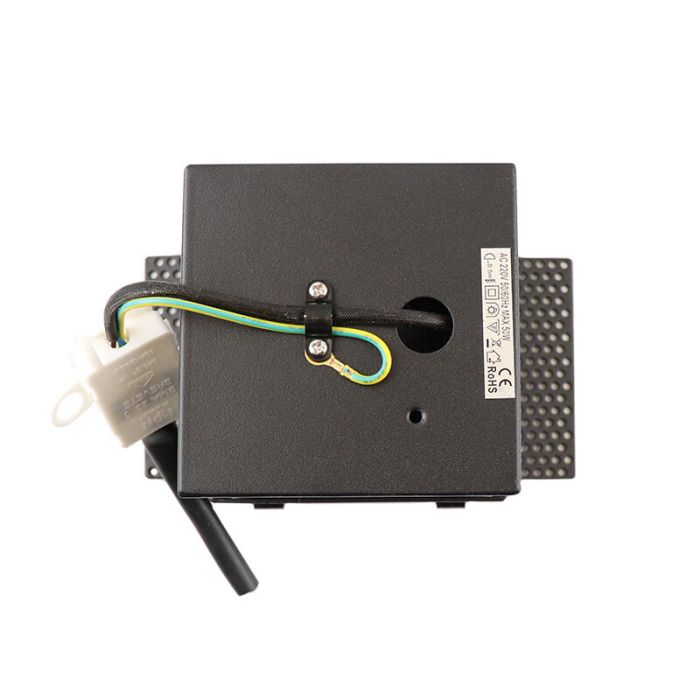 Modern trimless recessed downlight black, Joost