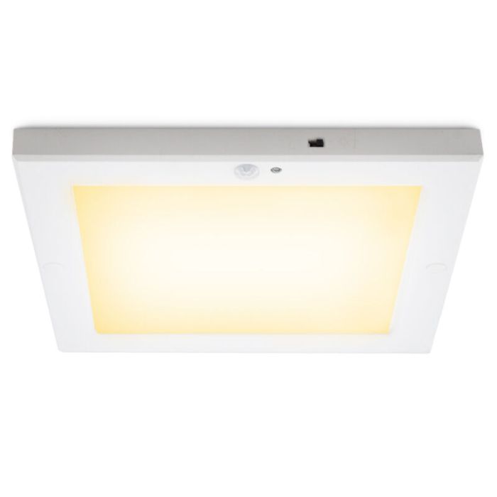 Plastic ceiling light with sensor white, Luan, 20W, 3000K LED