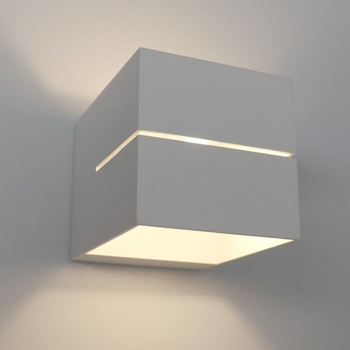Modern up down wall light white, Gedser