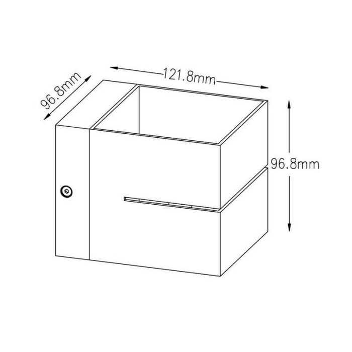 Modern up down wall light white, Gedser