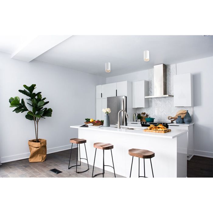 Modern surface mounted downlight white, Esbjerg