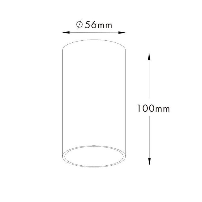 Modern surface mounted downlight white, Esbjerg