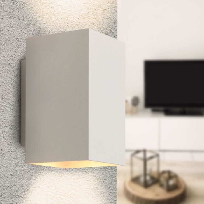Modern up down wall light white, Sandy