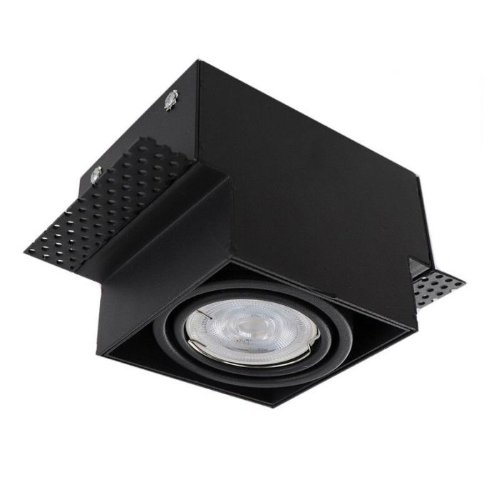 Modern trimless recessed downlight black, Wilhelm