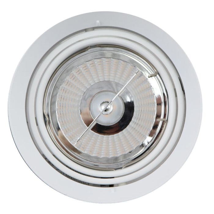 Modern trimless recessed downlight white, Wilhelm, GU10 AR111