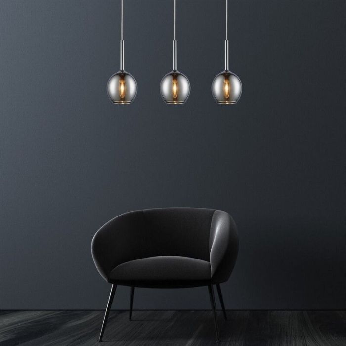 Design pendant light chrome, Gwendolynn