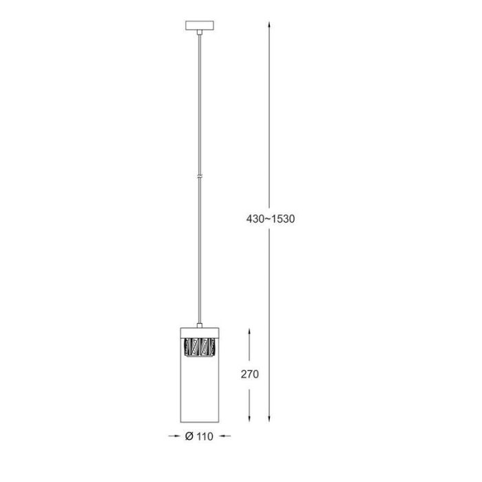 Design pendant light gold, Maxwell
