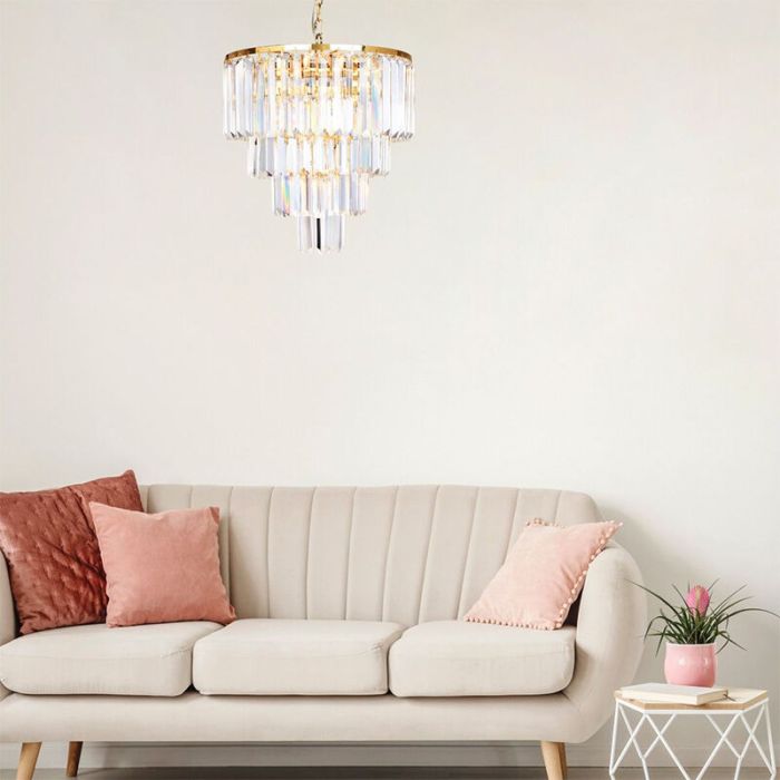 Design pendant light gold, Kajol