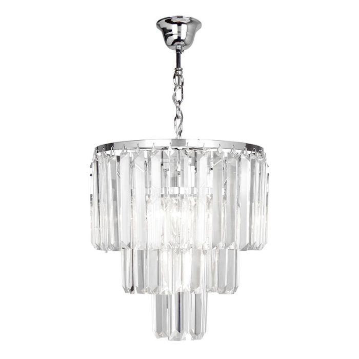 Design pendant light chrome, Kajol