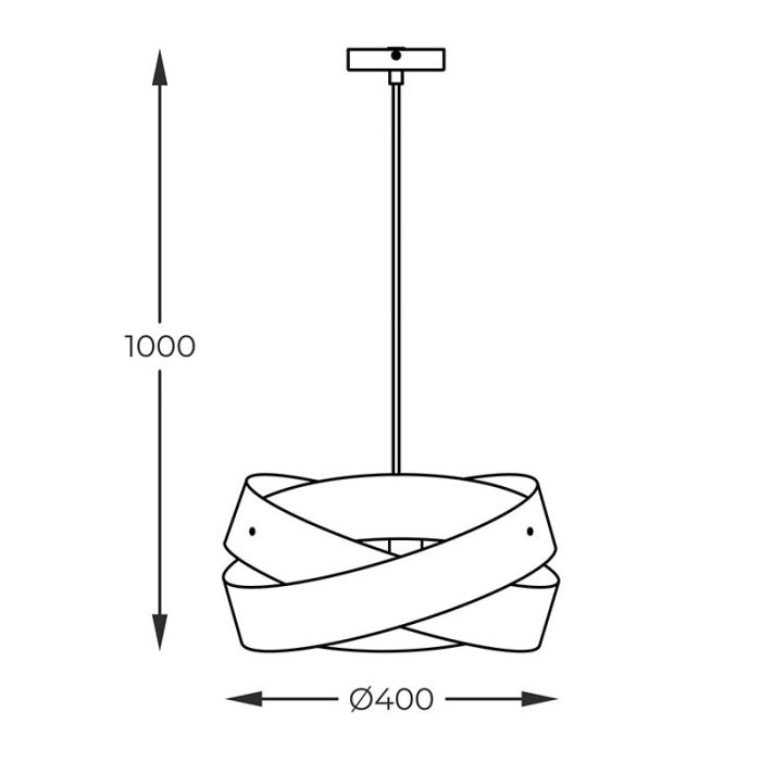 Modern pendant light white, Tanno